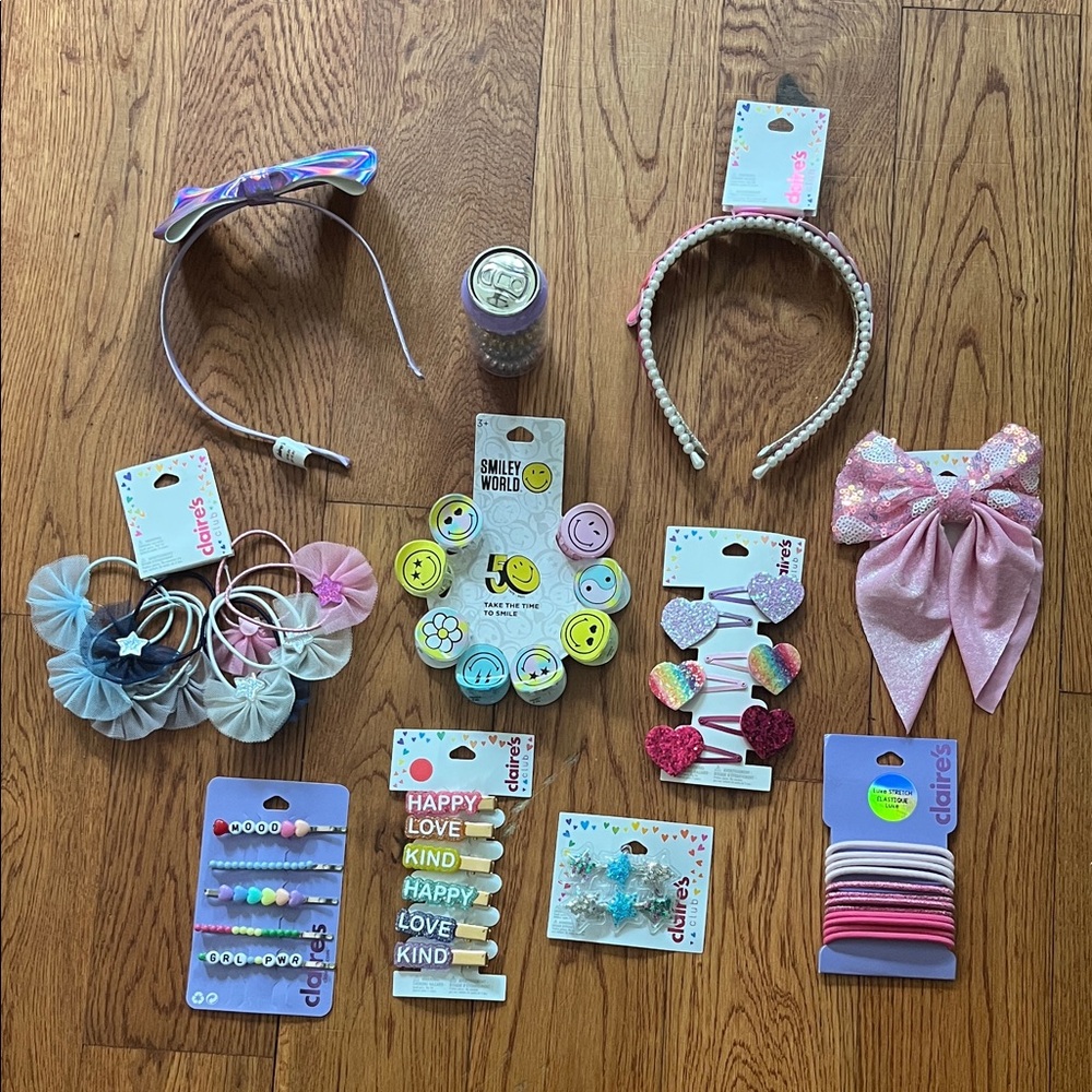 Claire's Colorful Kids Hair Accessories Collection!